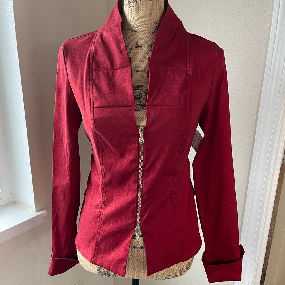 NWT Joseph Ribkoff Re Satin Tie Belt Jacket Size 8 fits like 6. #Spring fit